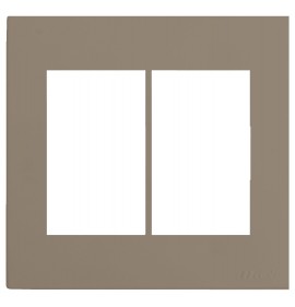 Placa 6 Módulos com Suporte 4x4 - RECTA FENDI SATIN